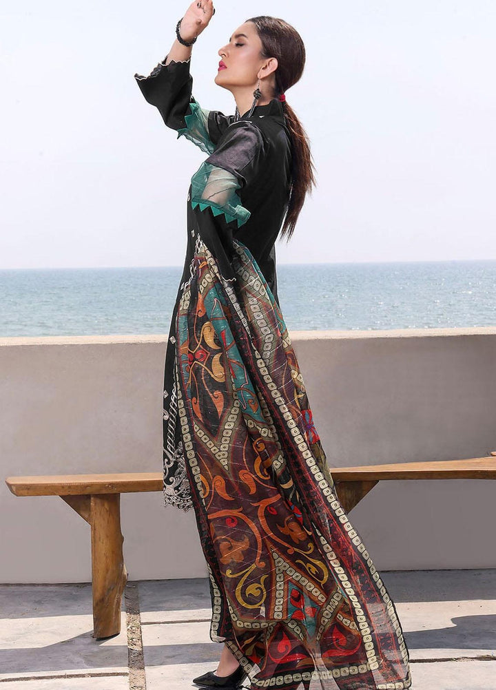 Faha By Khas Embroidered Lawn Suits Unstitched 3 Piece KHS23F KOE-1780 - Summer Collection
