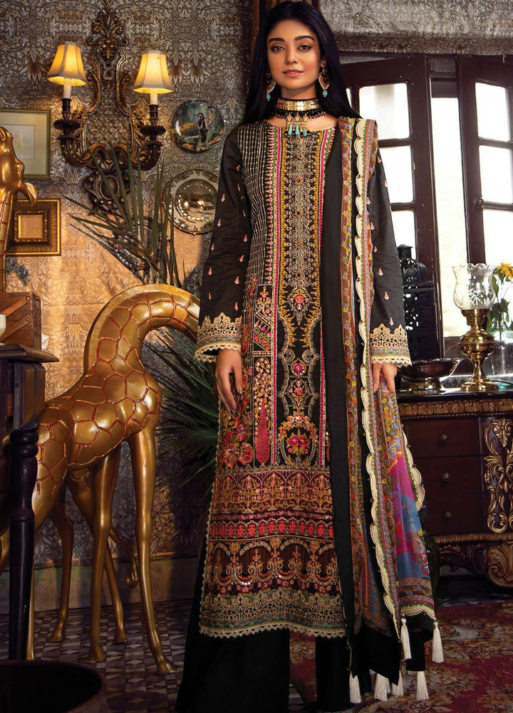 Fahad Hussayn Embroidered Lawn Suits Unstitched 3 Piece FH21SE D-03 - Luxury Collection