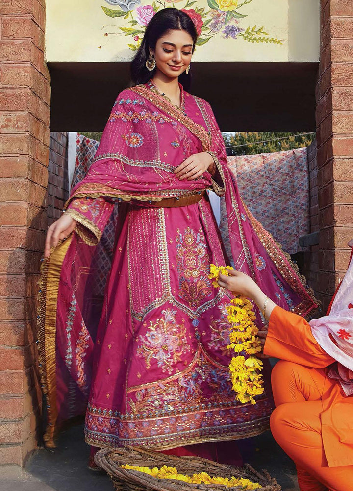 Fahad Hussayn Embroidered Lawn Suits Unstitched 3 Piece FH21SE D-09 - Luxury Collection