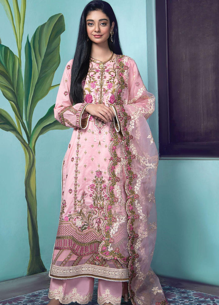 Fahad Hussayn Embroidered Lawn Suits Unstitched 3 Piece FH21SE D-10 - Luxury Collection