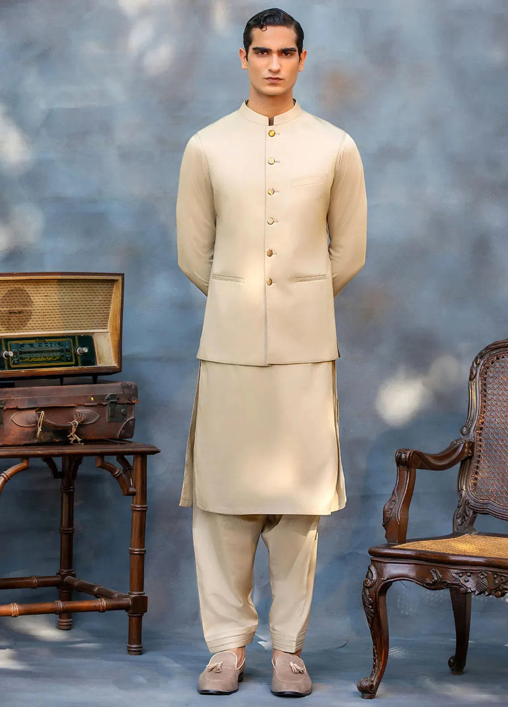 Fais Couture Formal Mens Waist Coat Asfand Rumi