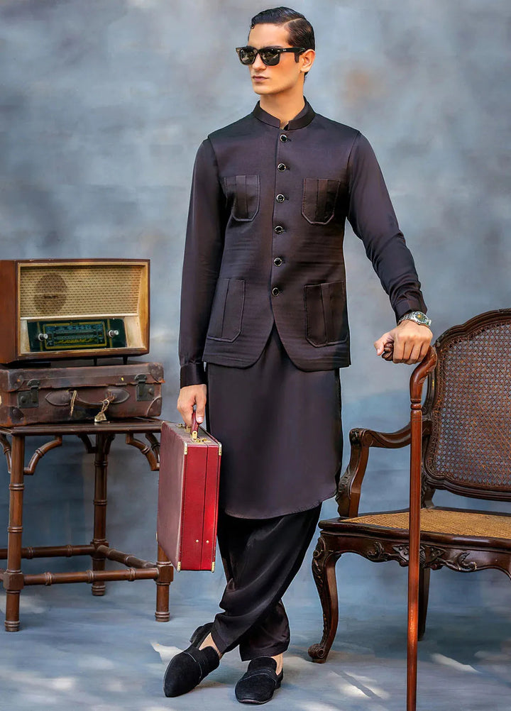 Fais Couture Silk Formal Mens Waist Coat Raees Rumi