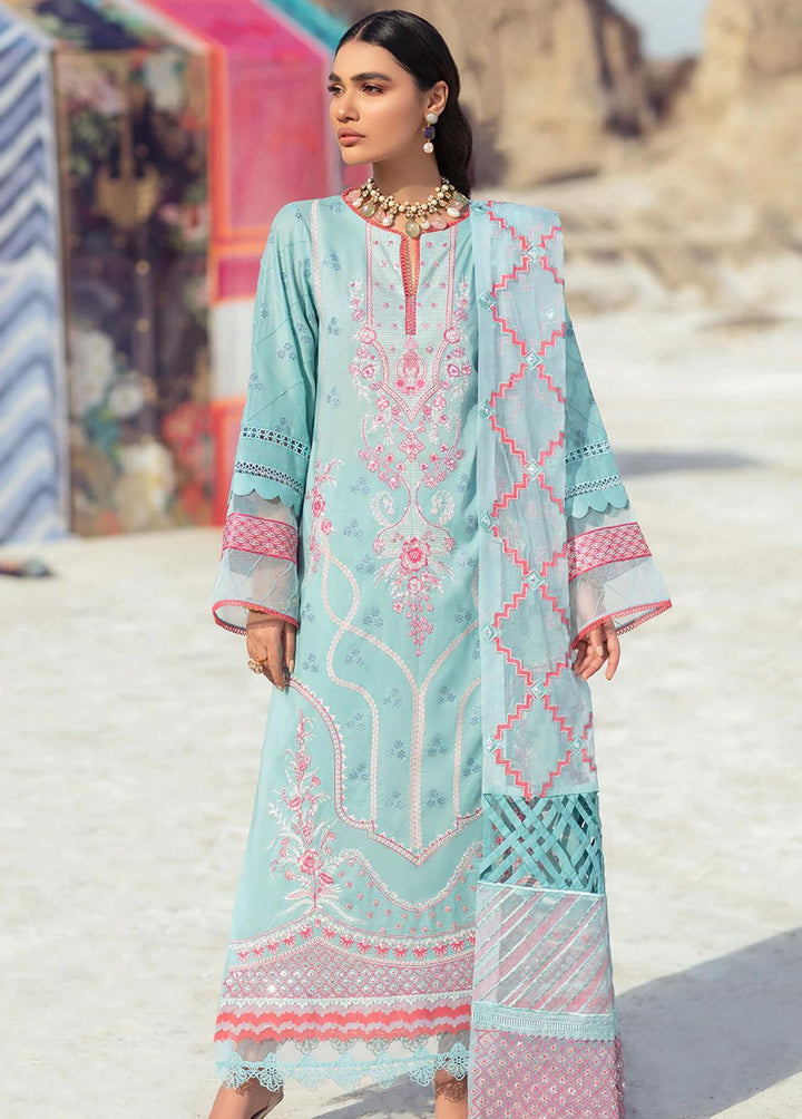 Faixa Faixal Embroidered Lawn Suits Unstitched 3 Piece FFX22L ANITA - Luxury Collection