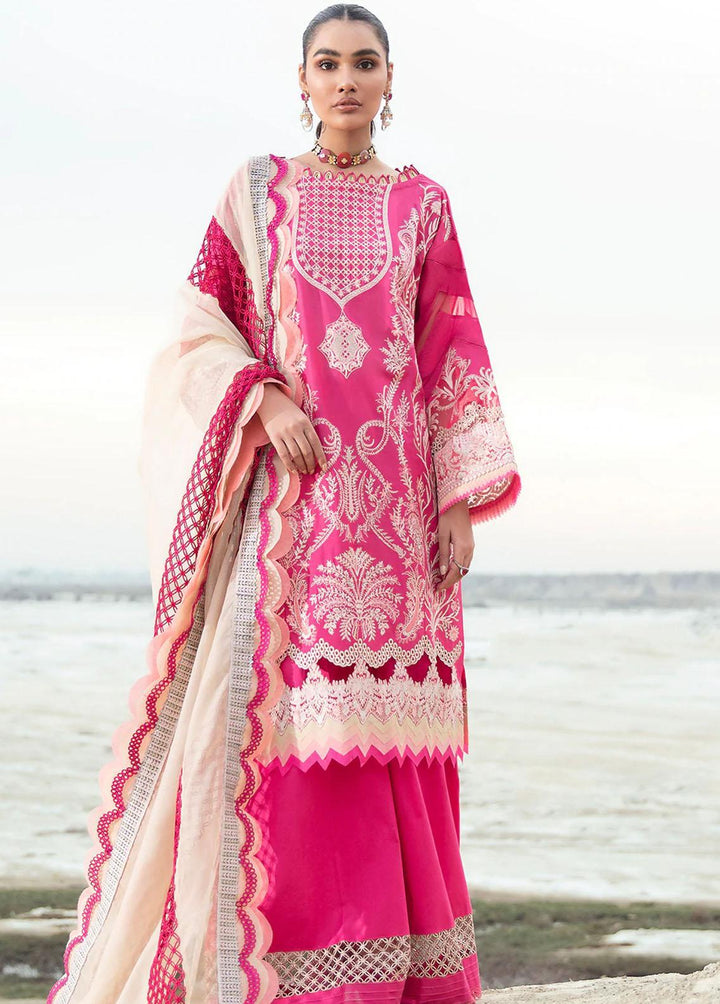 Faixa Faixal Embroidered Lawn Suits Unstitched 3 Piece FFX22L KOMAL - Luxury Collection