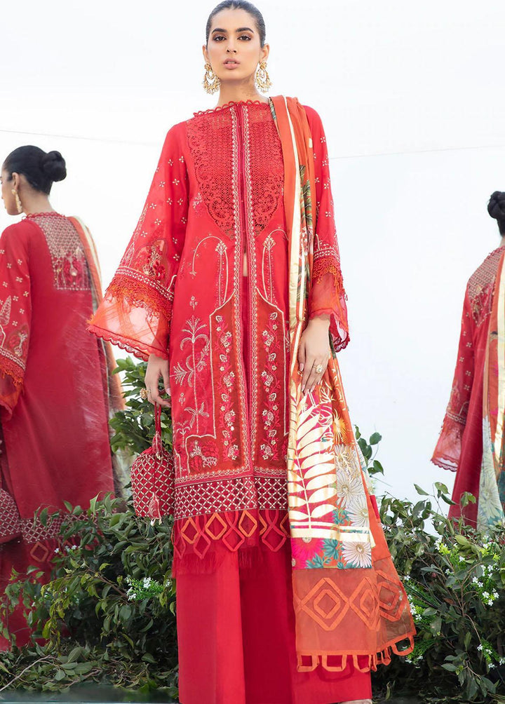 Faixa Faixal Embroidered Lawn Suits Unstitched 3 Piece FFX22L MEHREEN - Luxury Collection