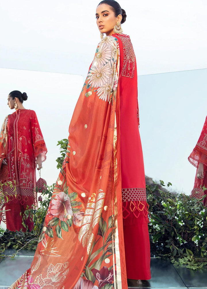 Faixa Faixal Embroidered Lawn Suits Unstitched 3 Piece FFX22L MEHREEN - Luxury Collection