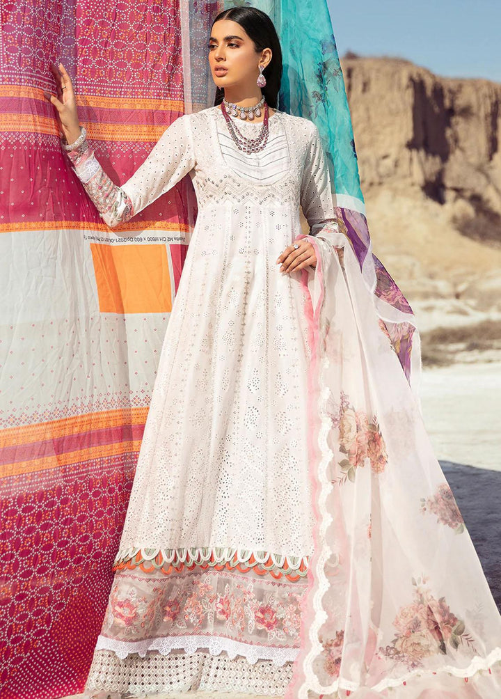 Faixa Faixal Embroidered Lawn Suits Unstitched 3 Piece FFX22L PAWAN - Luxury Collection