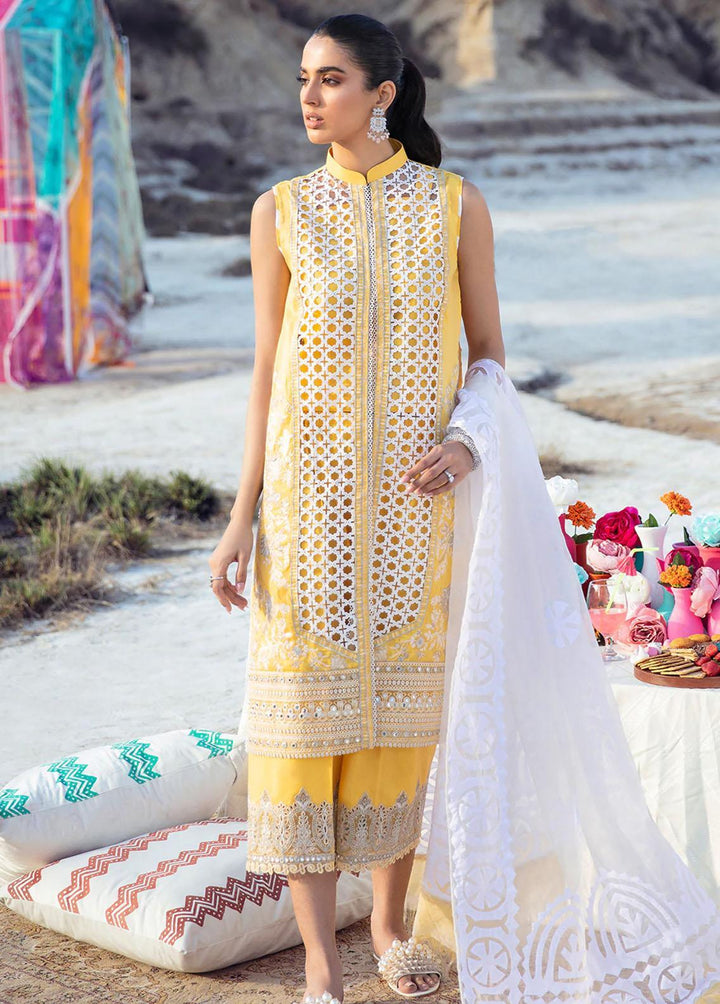 Faixa Faixal Embroidered Lawn Suits Unstitched 3 Piece FFX22L ZAREENA - Luxury Collection