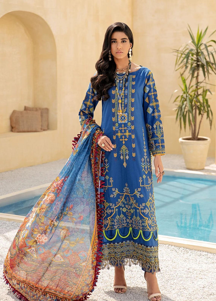 Faixa Faixal By Ittehad Textiles Embroidered Lawn Suits Unstitched 3 Piece ITD21FF DILARA - Summer Collection