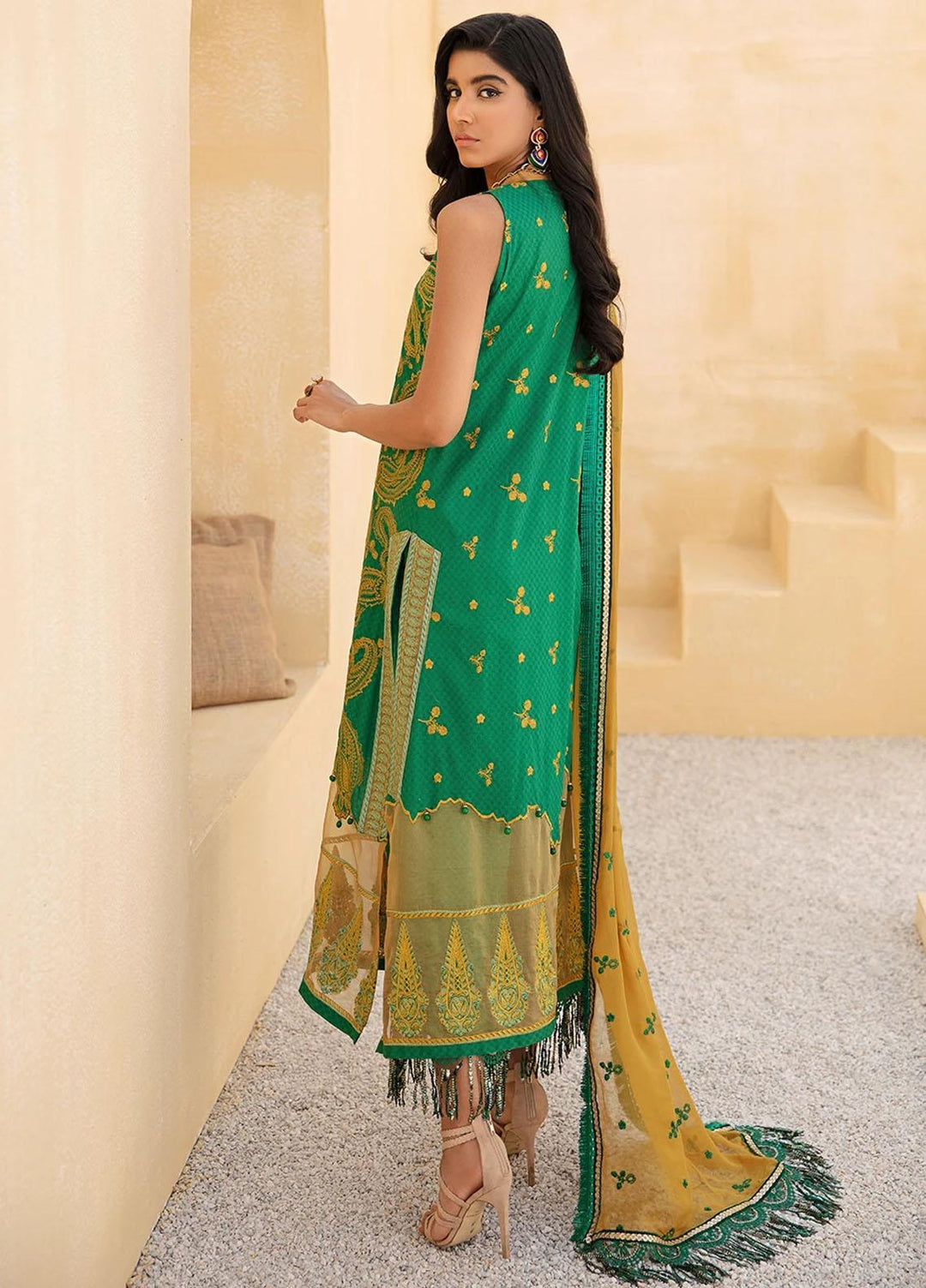 Faixa Faixal By Ittehad Textiles Embroidered Lawn Suits Unstitched 3 Piece ITD21FF EESHAL - Summer Collection