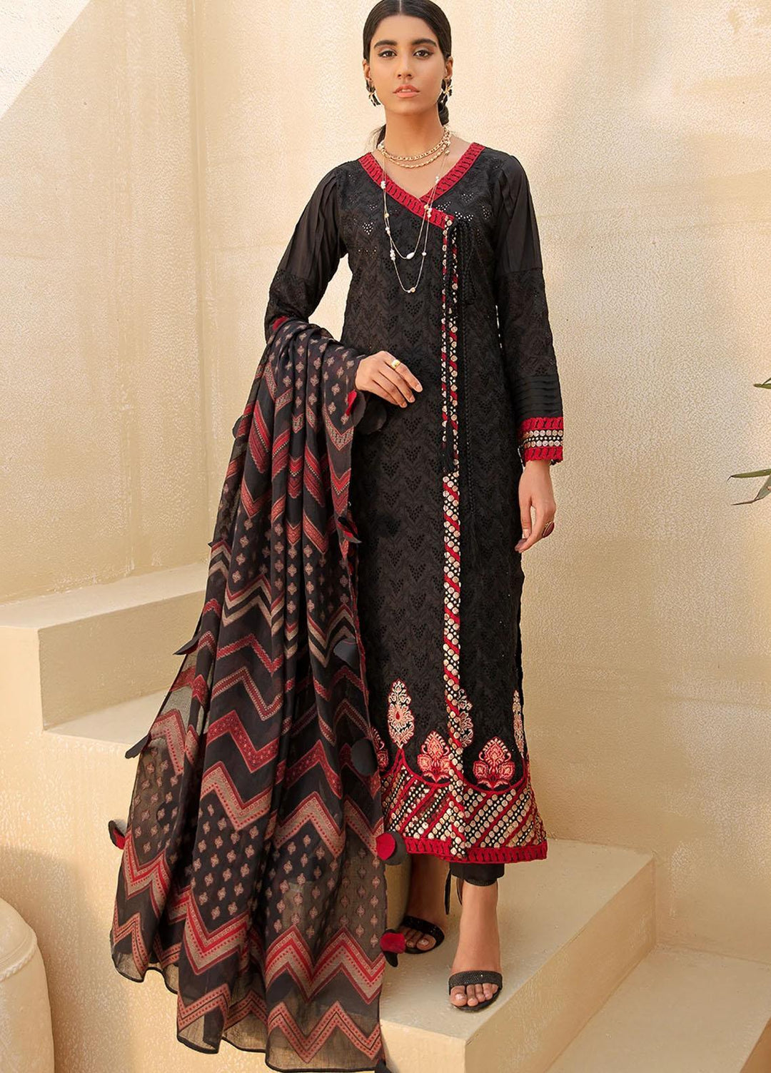 Faixa Faixal By Ittehad Textiles Embroidered Lawn Suits Unstitched 3 Piece ITD21FF MEKEEL - Summer Collection