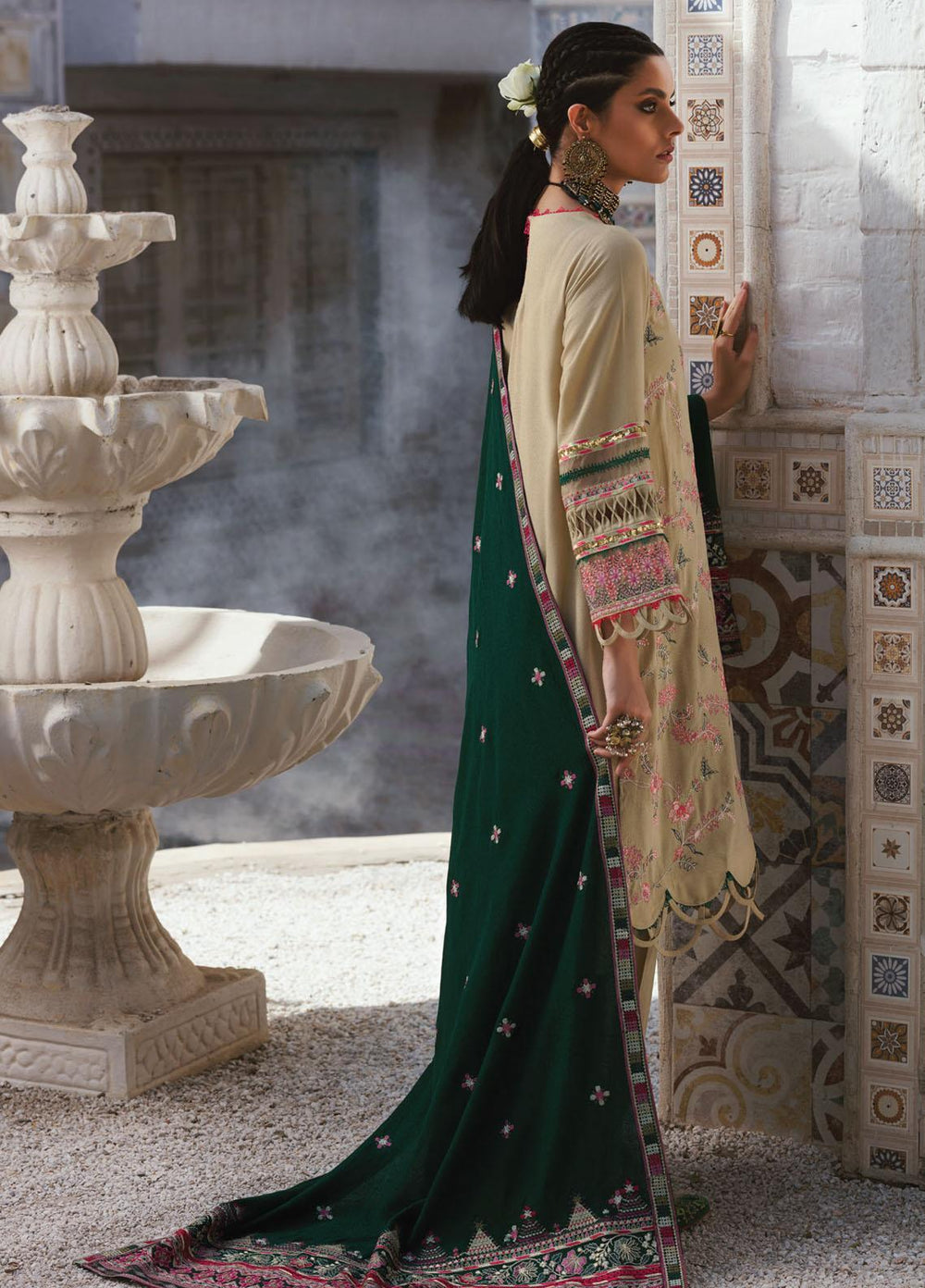 Faixa Faixal Premium by Ittehad Textiles Embroidered Karandi Suits Unstitched 3 Piece IT21FXP D-08 GUL - Winter Collection