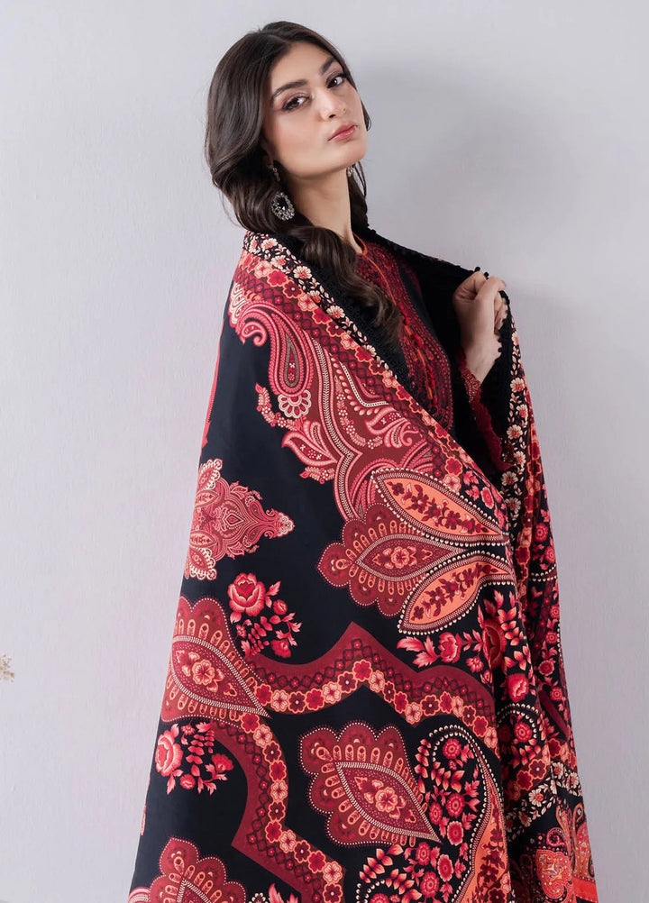 Faiza Faisal Embroidered Khaddar Suit Unstitched 3 Piece FFX24EW D-08 Zareen - Winter Collection