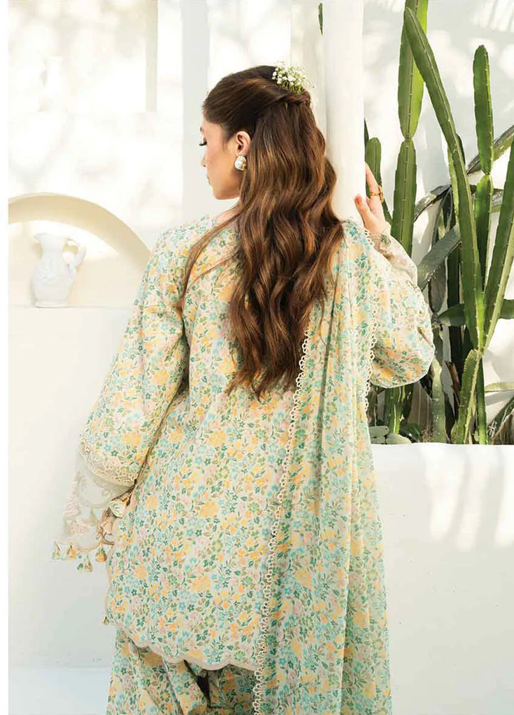 Faiza Faisal Embroidered Lawn Suits Unstitched 3 Piece FFX25P Aniqa - Summer Collection