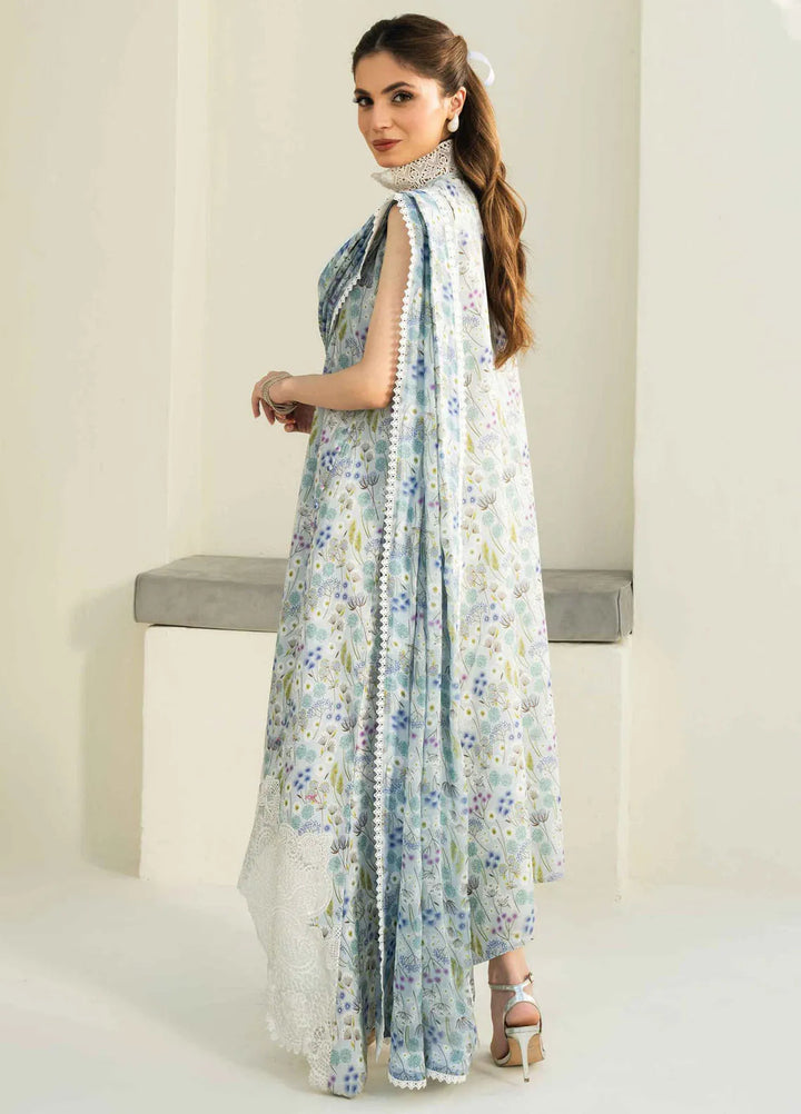 Faiza Faisal Embroidered Lawn Suits Unstitched 3 Piece FFX25P Elea - Summer Collection