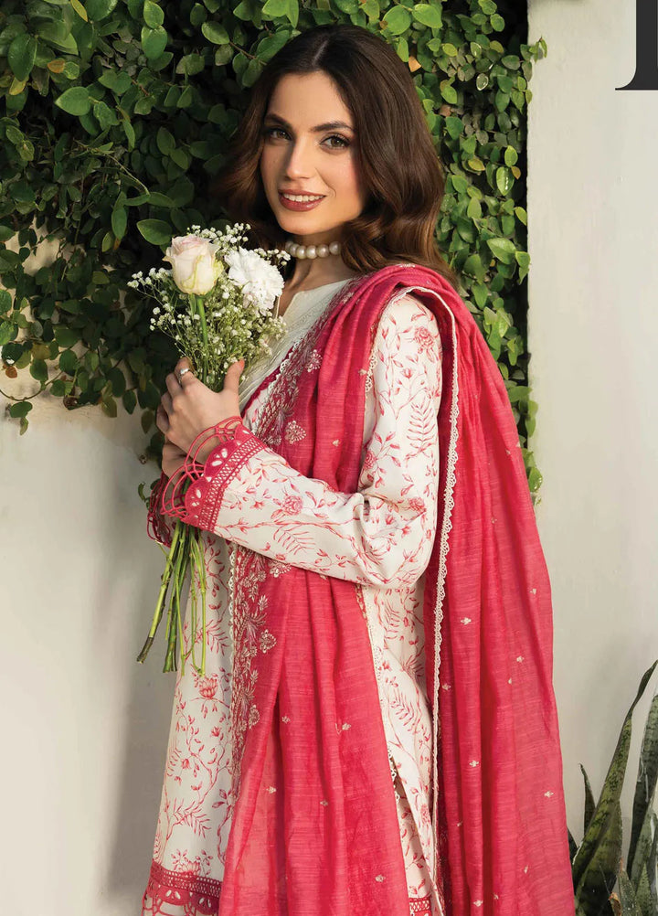 Faiza Faisal Embroidered Lawn Suits Unstitched 3 Piece FFX25P Ines - Summer Collection