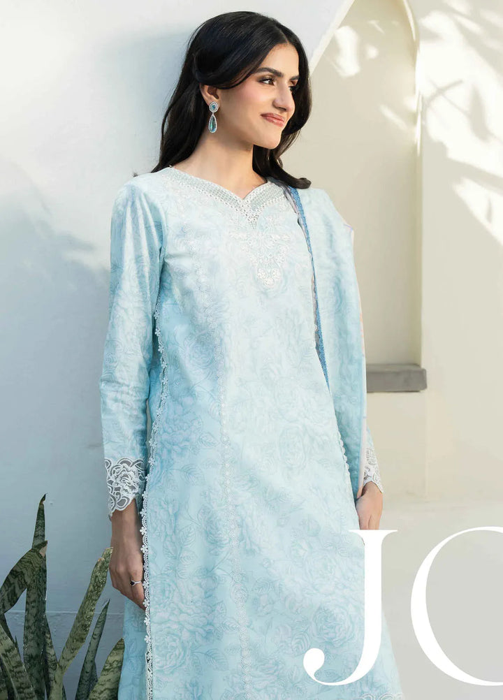 Faiza Faisal Embroidered Lawn Suits Unstitched 3 Piece FFX25P Jose - Summer Collection