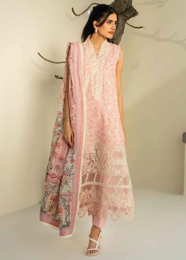 Faiza Faisal Embroidered Lawn Suits Unstitched 3 Piece FFX25P Sabine - Summer Collection