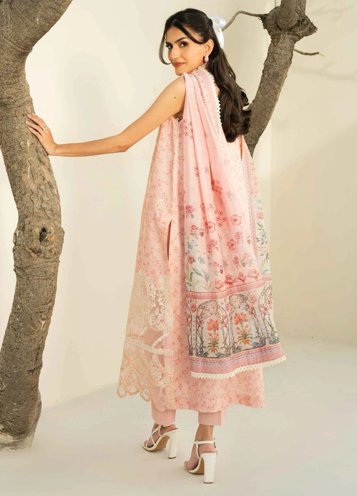 Faiza Faisal Embroidered Lawn Suits Unstitched 3 Piece FFX25P Sabine - Summer Collection