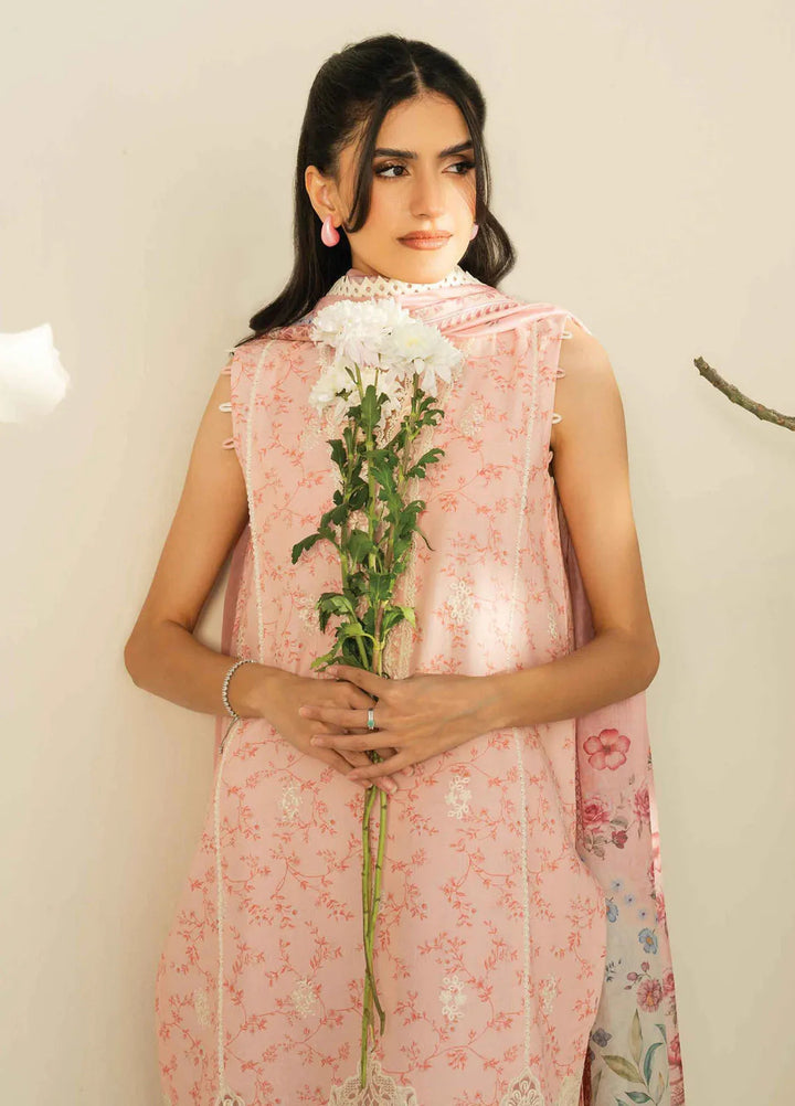 Faiza Faisal Embroidered Lawn Suits Unstitched 3 Piece FFX25P Sabine - Summer Collection