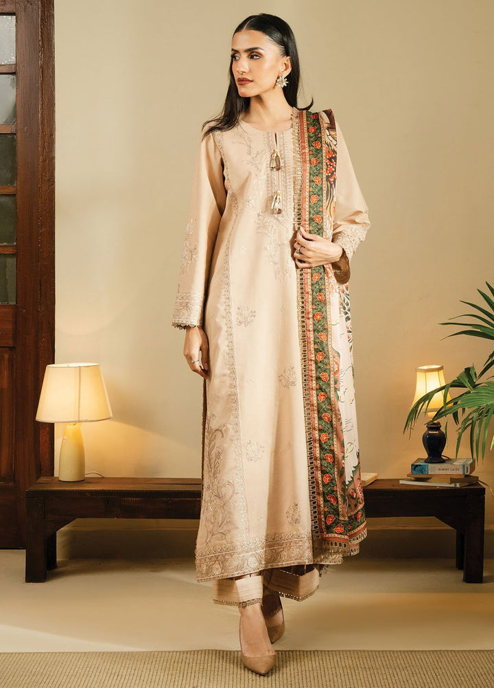 Faiza Faisal Embroidered Lawn Suits Unstitched 3 Piece FFX25SL Baha - Summer Collection