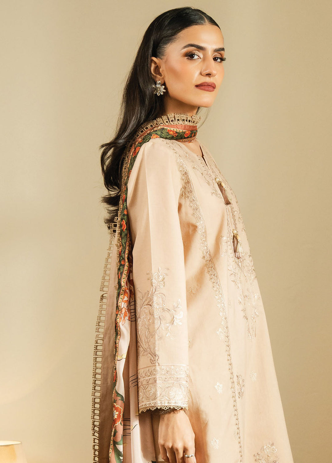 Faiza Faisal Embroidered Lawn Suits Unstitched 3 Piece FFX25SL Baha - Summer Collection