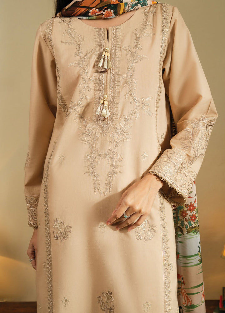 Faiza Faisal Embroidered Lawn Suits Unstitched 3 Piece FFX25SL Baha - Summer Collection
