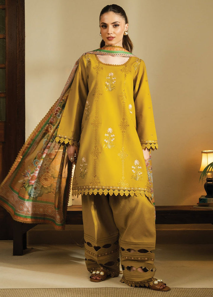 Faiza Faisal Embroidered Lawn Suits Unstitched 3 Piece FFX25SL Umara - Summer Collection