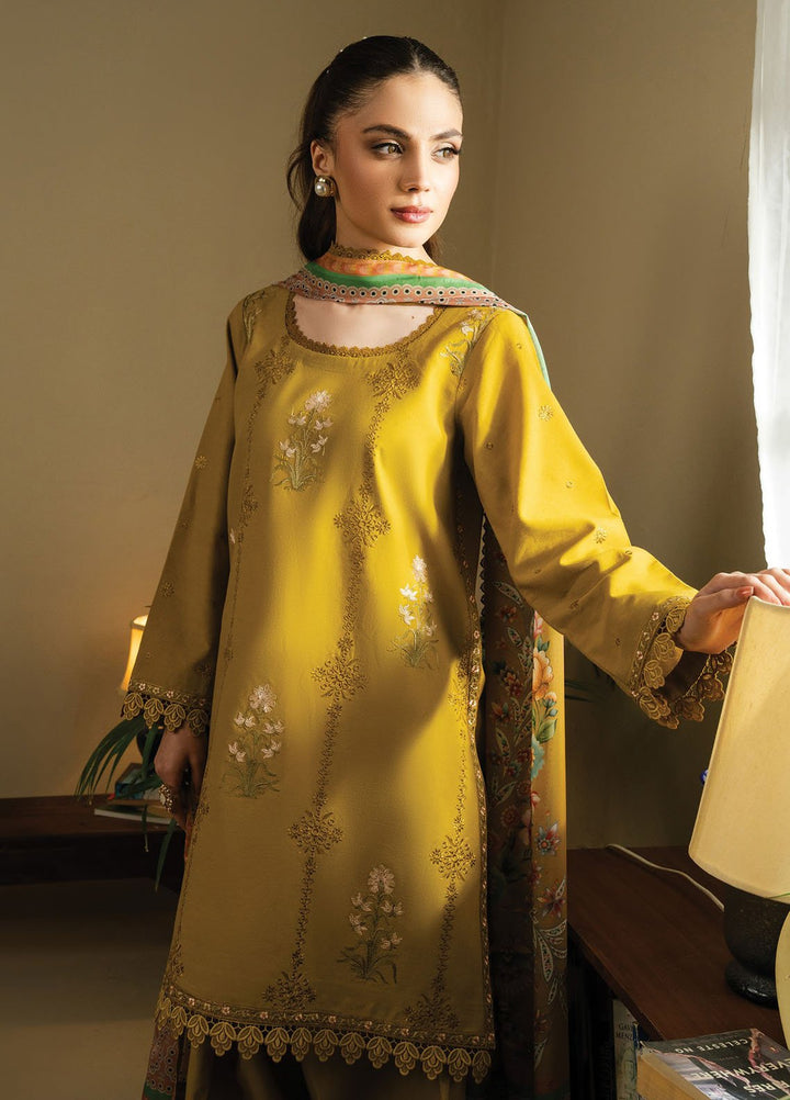 Faiza Faisal Embroidered Lawn Suits Unstitched 3 Piece FFX25SL Umara - Summer Collection