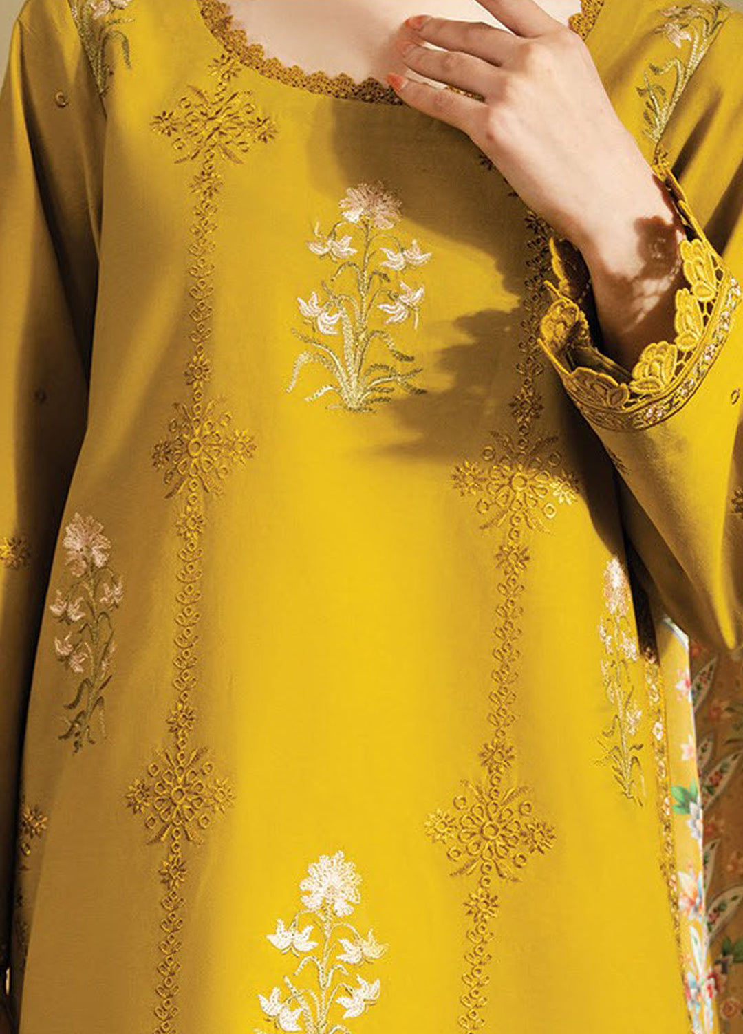 Faiza Faisal Embroidered Lawn Suits Unstitched 3 Piece FFX25SL Umara - Summer Collection