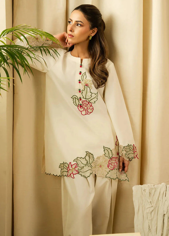 Faiza Faisal Pret Embroidered Lawn 2 Piece Suit Aniee