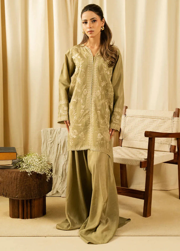 Faiza Faisal Pret Embroidered Lawn 2 Piece Suit Faria