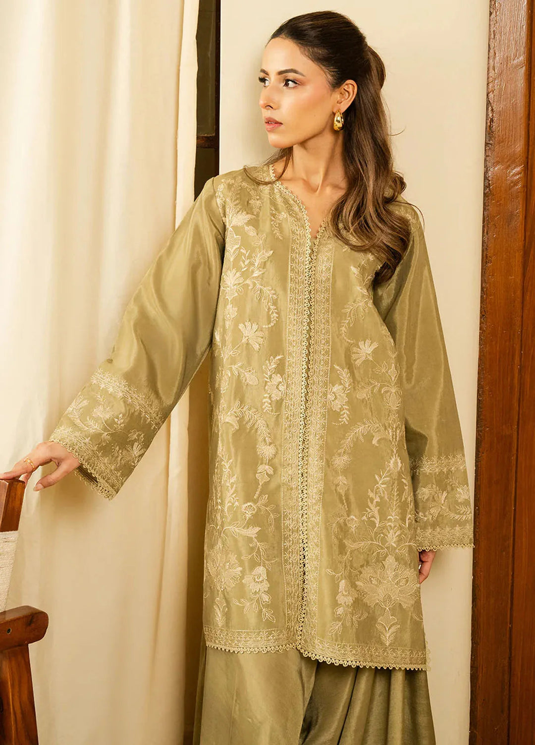 Faiza Faisal Pret Embroidered Lawn 2 Piece Suit Faria