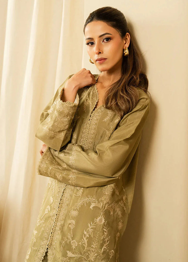 Faiza Faisal Pret Embroidered Lawn 2 Piece Suit Faria