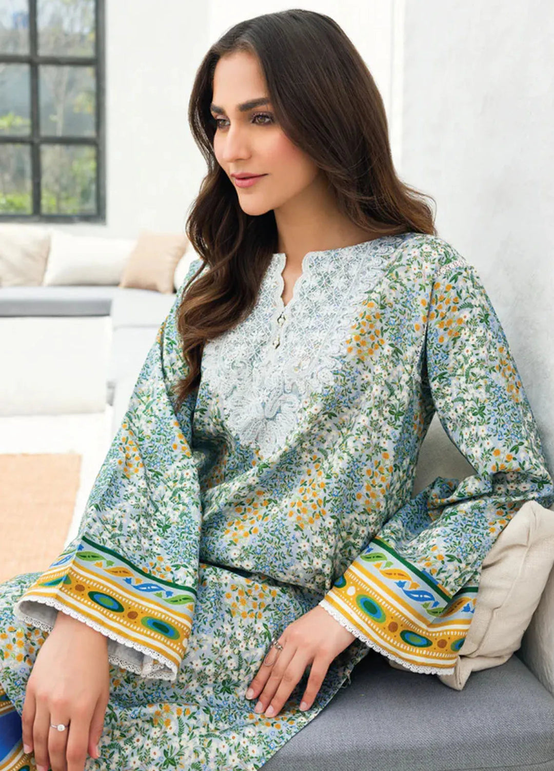 Faiza Faisal Pret Embroidered Silk 2 Piece Suit Ilona