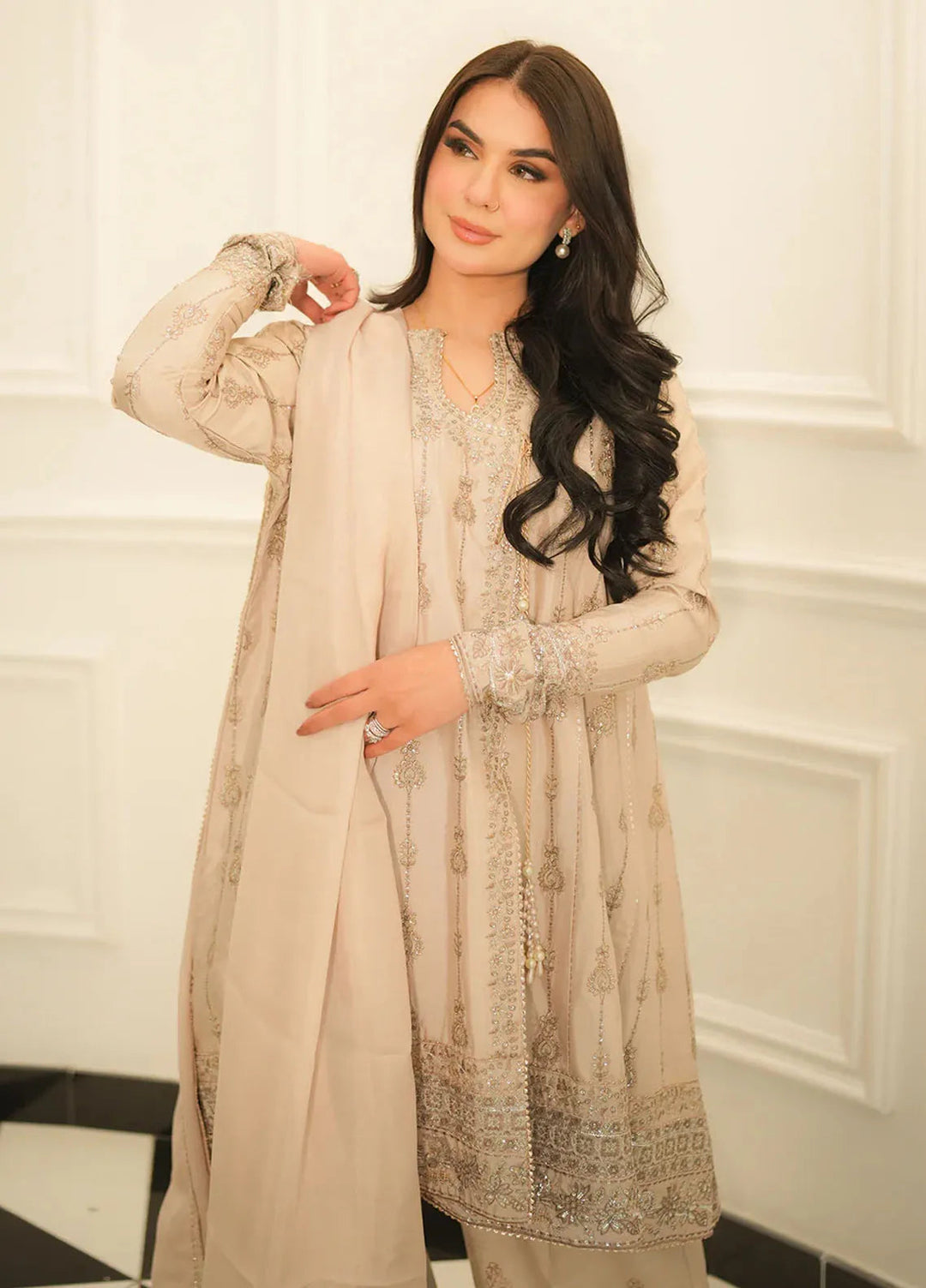 Faiza Faisal Pret Festive Raw Silk 3 Piece Suit Amira