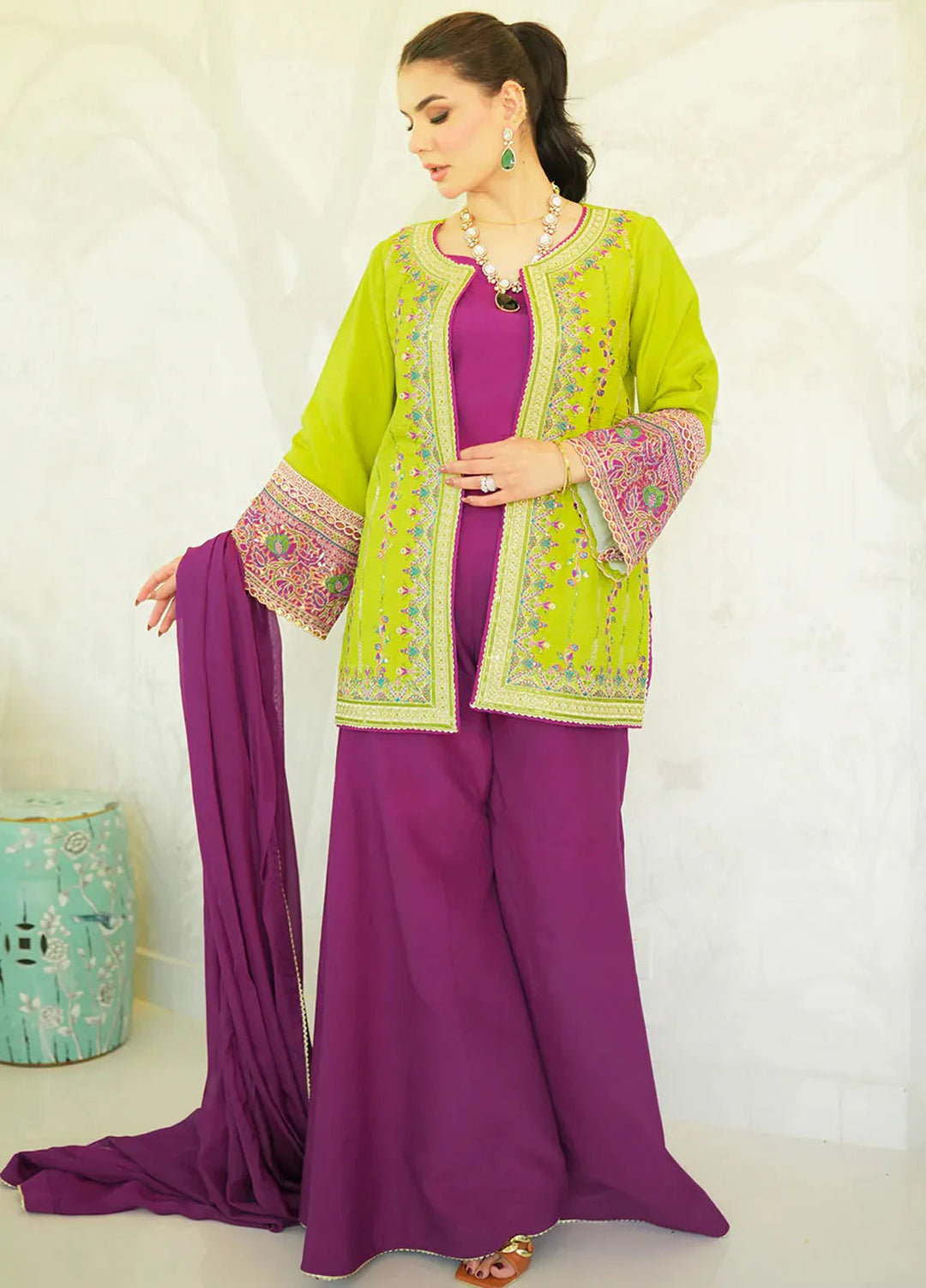 Faiza Faisal Pret Festive Raw Silk 3 Piece Suit Kinza