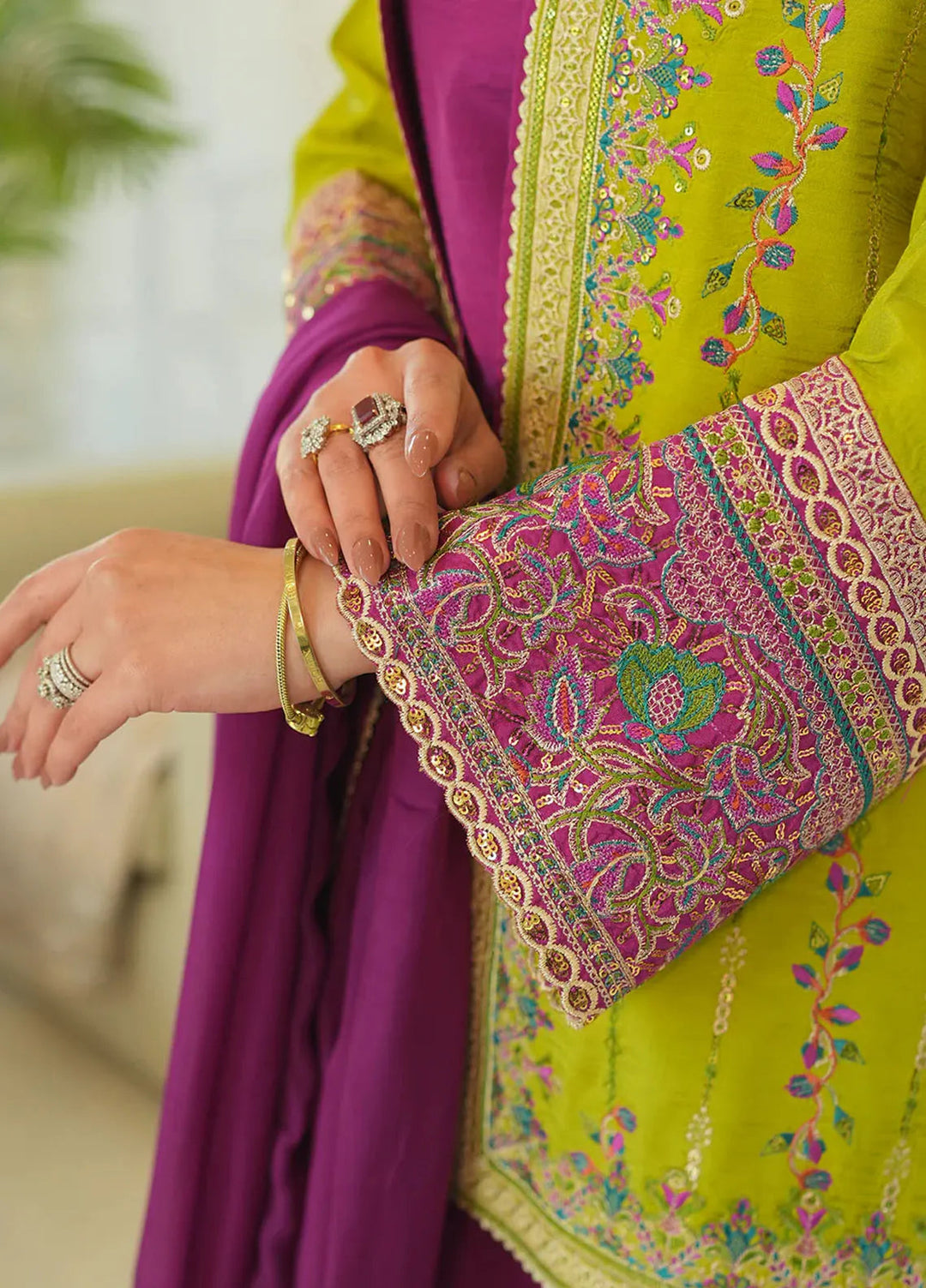 Faiza Faisal Pret Festive Raw Silk 3 Piece Suit Kinza