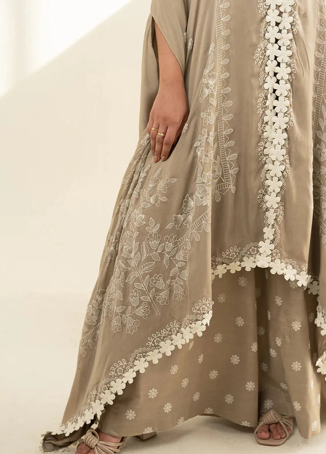 Faizal Faisal Pret Embroidered Raw Silk 2 Piece Suit FNF-WS24-0328 Liora