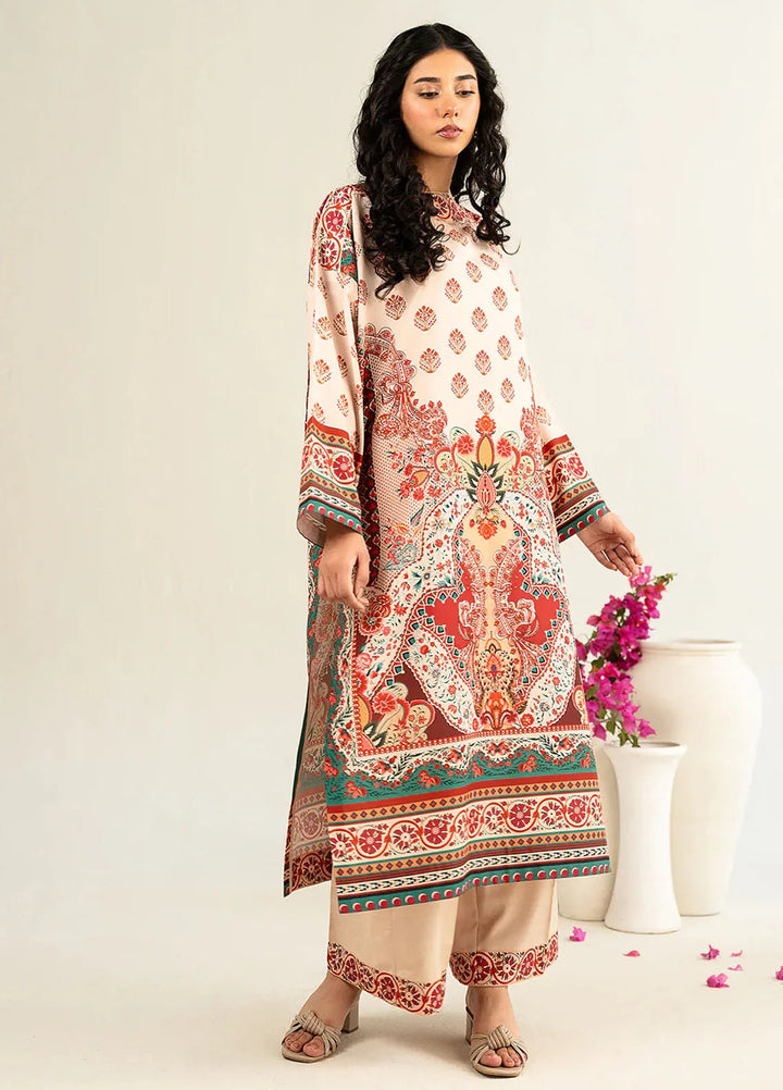 Faizal Faisal Pret Printed Raw Silk 2 Piece Suit FNF-WS24-0323 Lyric
