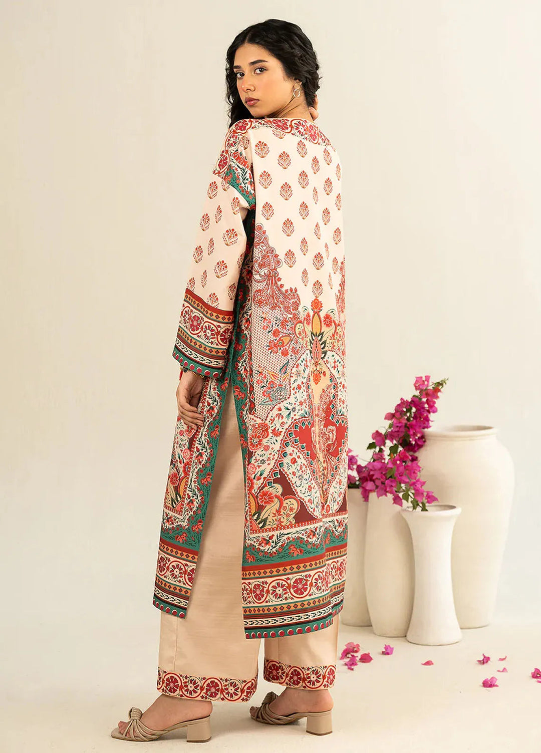 Faizal Faisal Pret Printed Raw Silk 2 Piece Suit FNF-WS24-0323 Lyric