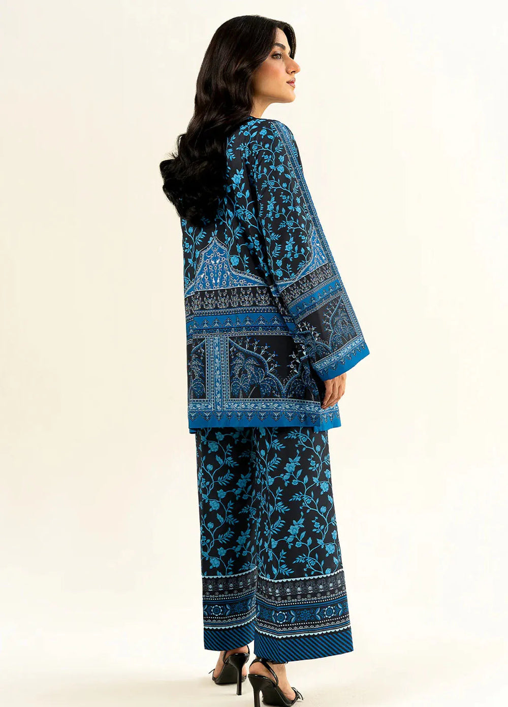 Faizal Faisal Pret Printed Raw Silk 2 Piece Suit FNF-WS24-0324 Zephyr