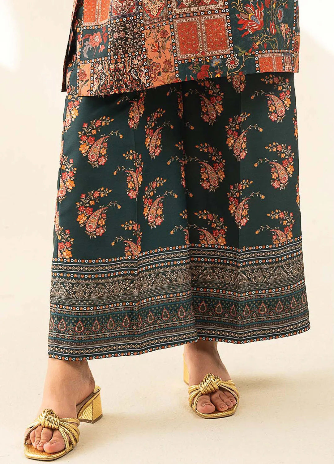 Faizal Faisal Pret Printed Raw Silk 2 Piece Suit FNF-WS24-0326 Calista