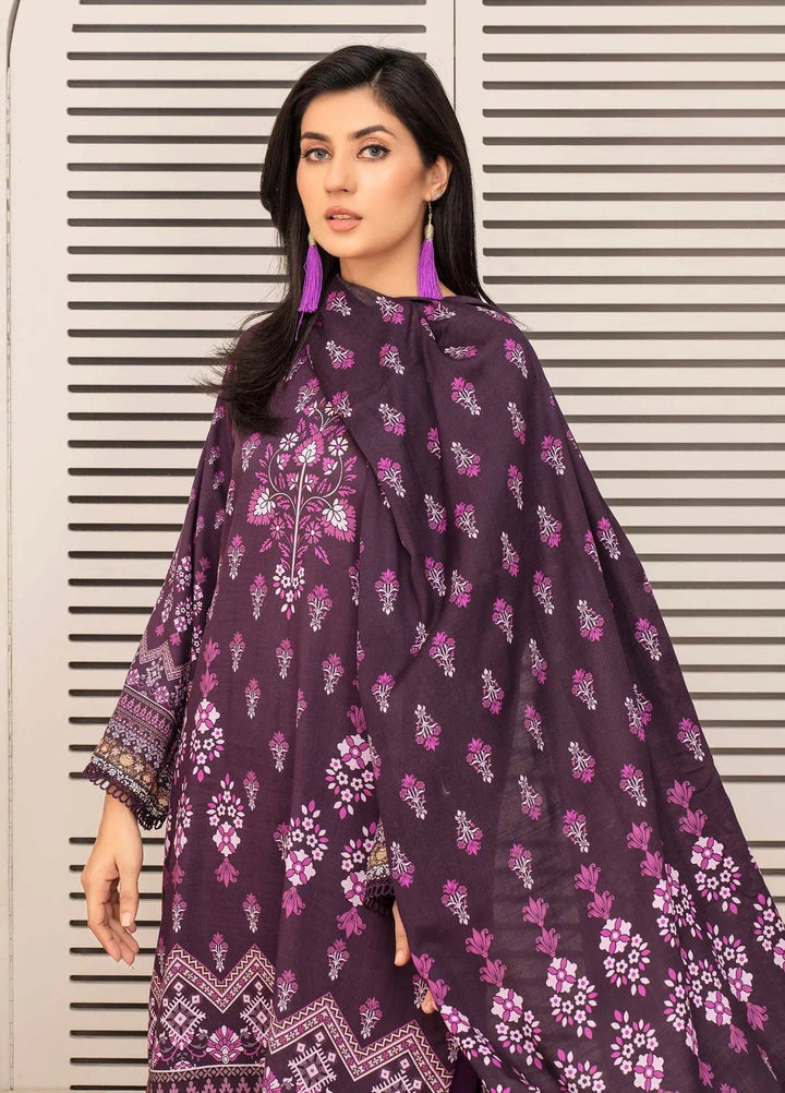 Falak by Feroza Printed Slub Linen Suits Unstitched 3 Piece FZ24FL D-07 - Winter Collection