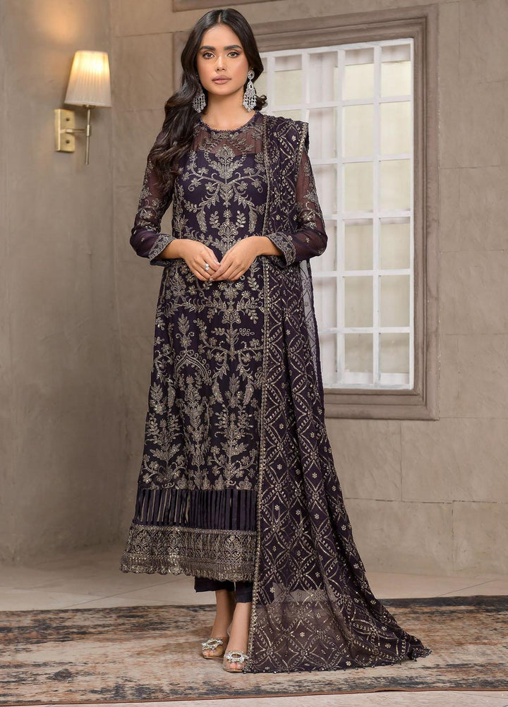 Falak by Zarif Embroidered  Suits Unstitched 3 Piece ZF22F ZF-02 Azalea - Festive Collection