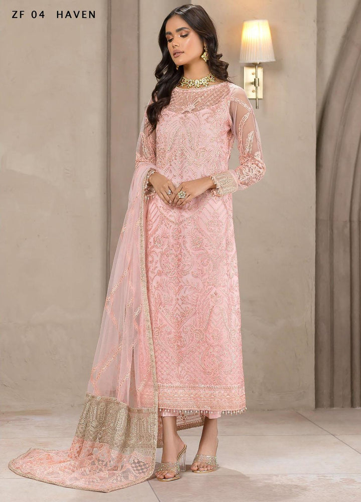 Falak by Zarif Embroidered  Suits Unstitched 3 Piece ZF22F ZF-04 Haven - Festive Collection