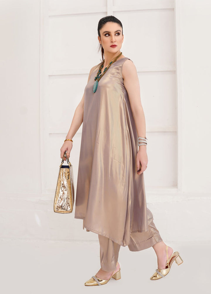 Farah Agha Pret Handwoven Solid Synthetic Fabric 2 Piece Suit Haven