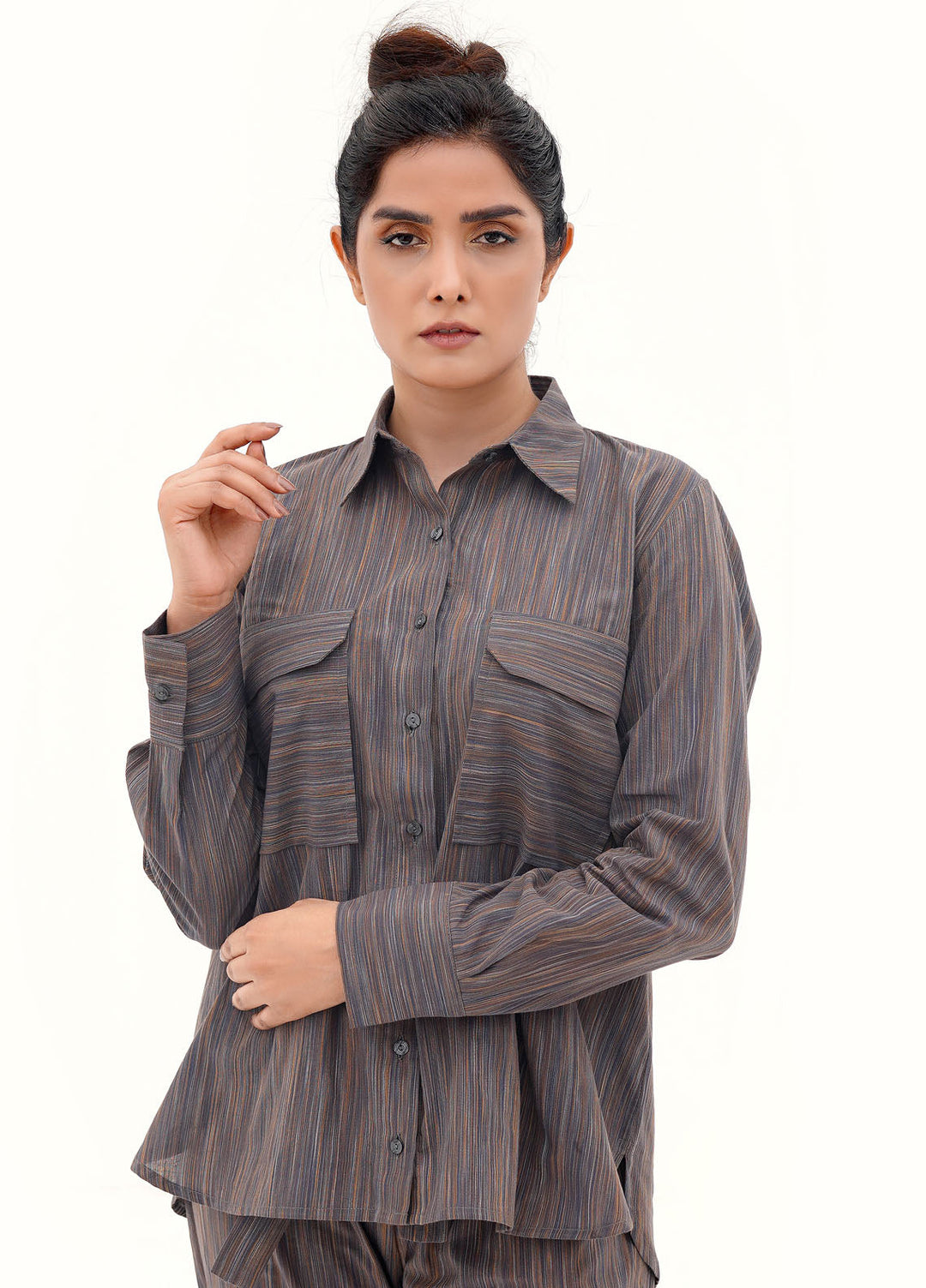 Farah Agha Pret Solids Cotton 2 Piece Suit Flow