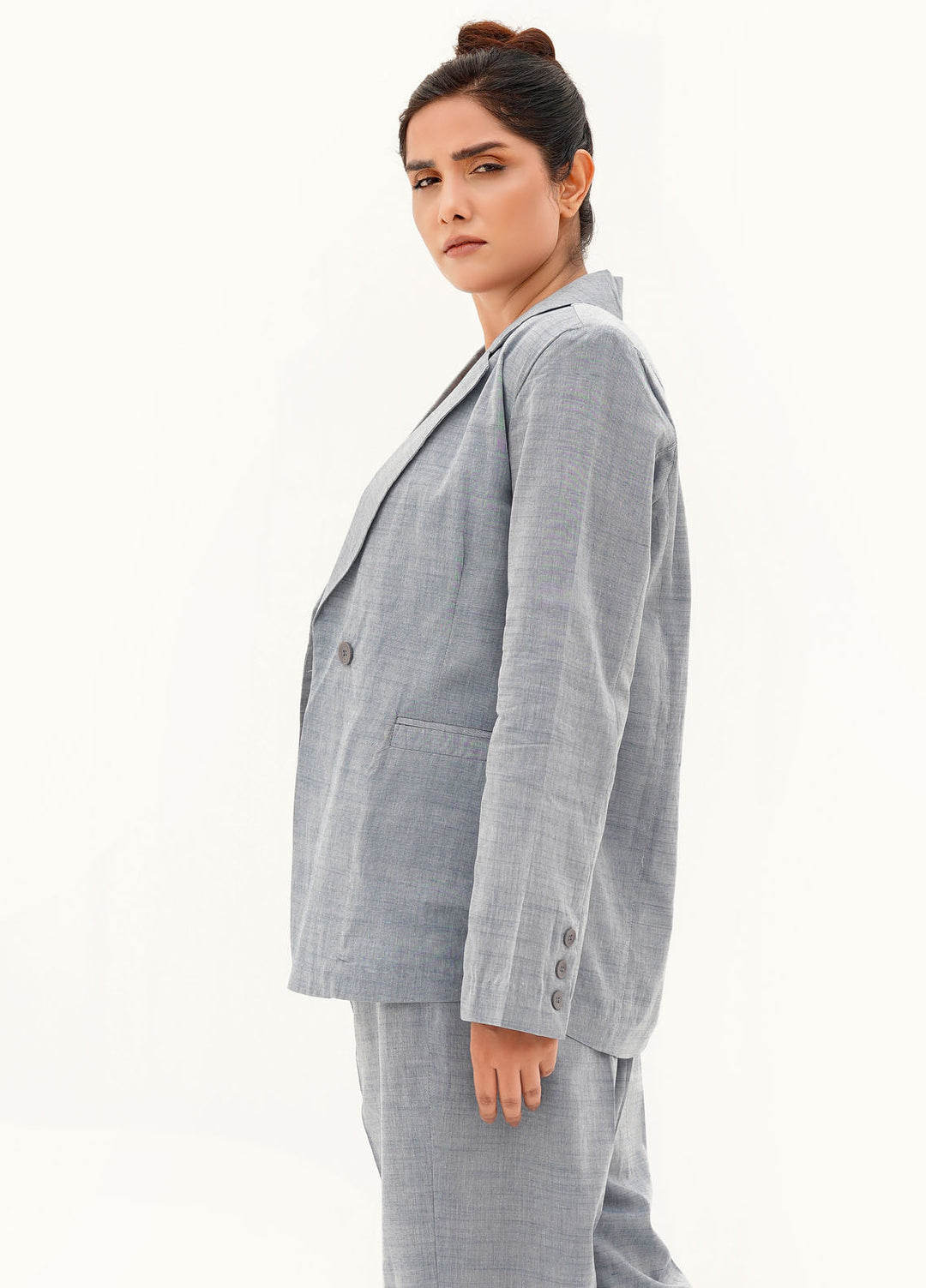 Farah Agha Pret Solids Crepe Chiffon 2 Piece Suit Lattice