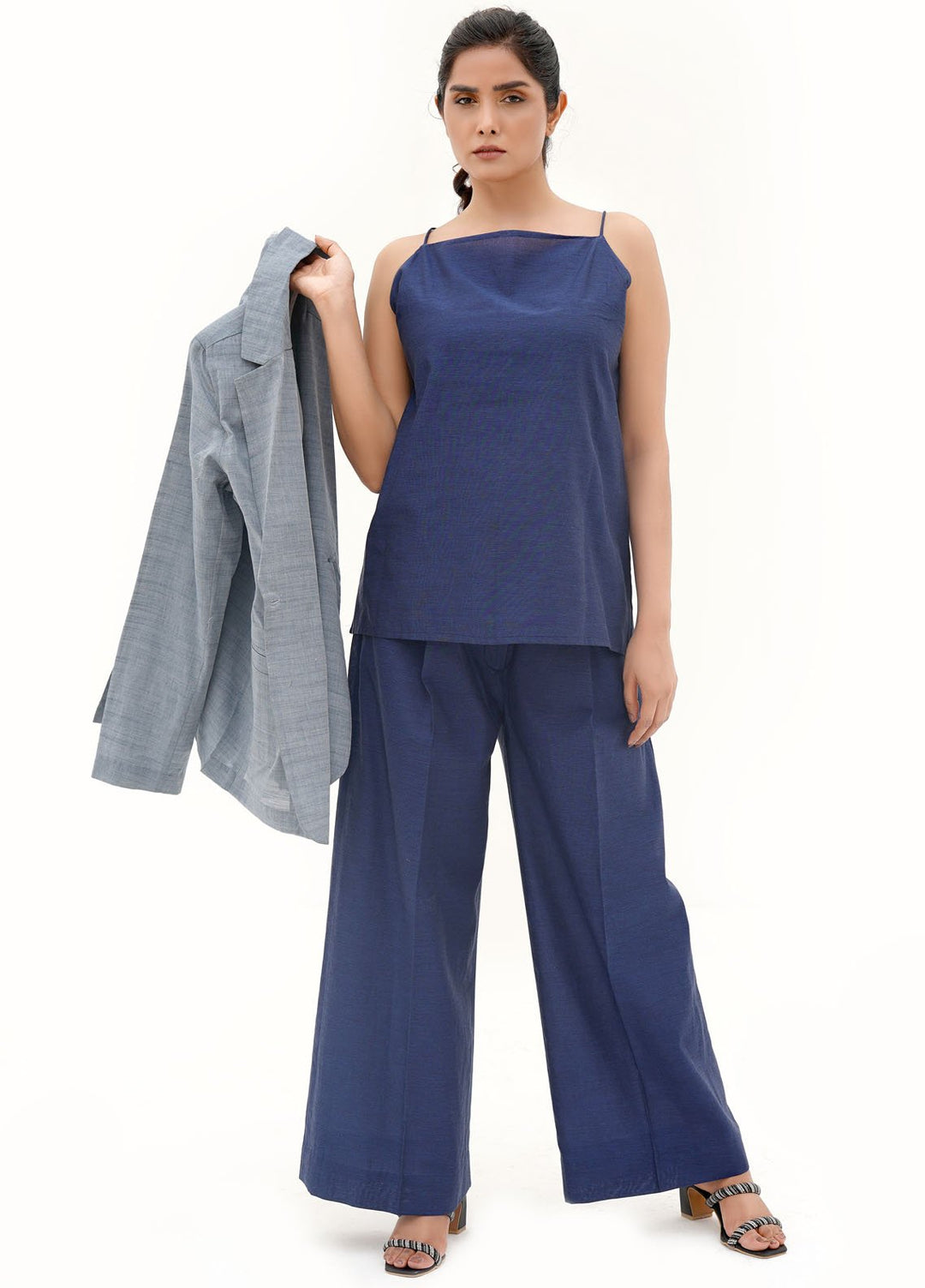 Farah Agha Pret Solids Crepe Chiffon 2 Piece Suit Vault